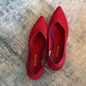 Rothy's Women's Red and Blue Flats
